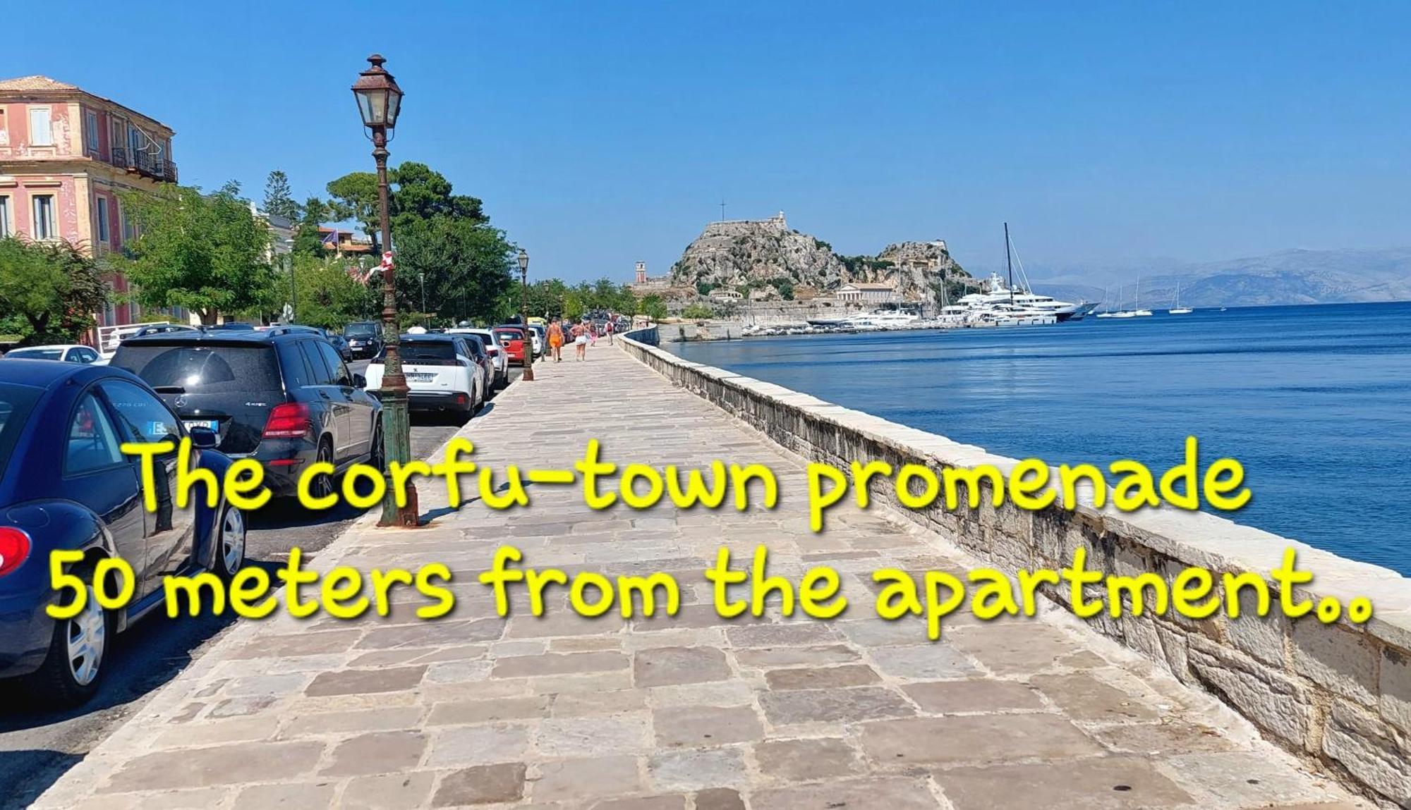 Aay- Best Corfu Town & Sea Apart 2Bedroom Renovated + Lift / Comfy&Design+Wifi Exterior photo